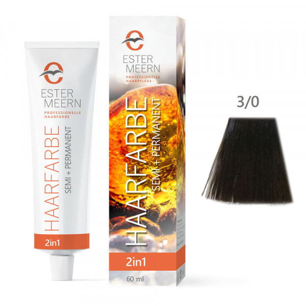 Ester Meern HAARFARBE semi + permanent 3/0 Dunkelbraun 60 ml