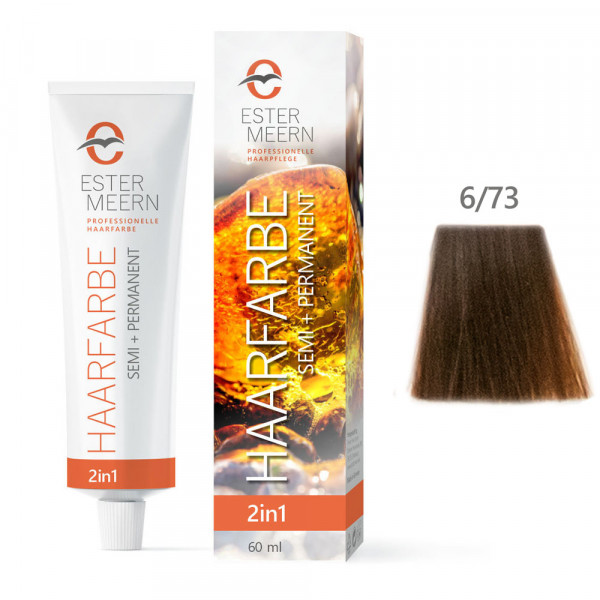 Ester Meern HAARFARBE semi + permanent 6/73 Dunkelblond Braun Gold 60 ml