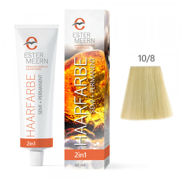 Ester Meern HAARFARBE semi + permanent 10/8 Hell-Lichtblond Perl 60 ml