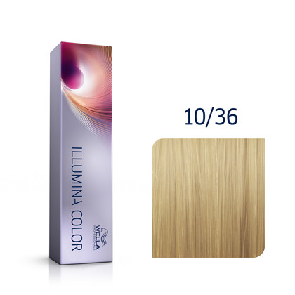 Wella Illumina Color 10/36 hell-lichtblond/gold-violett 60ml