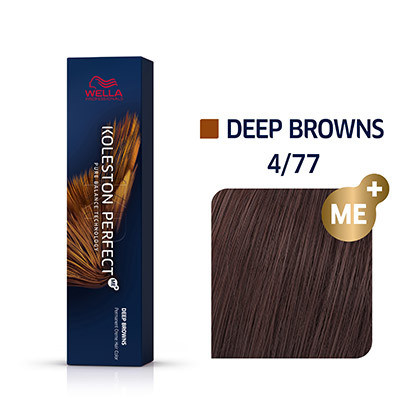 Wella Koleston Perfect me+ DEEP BROWNS 4/77 60ML