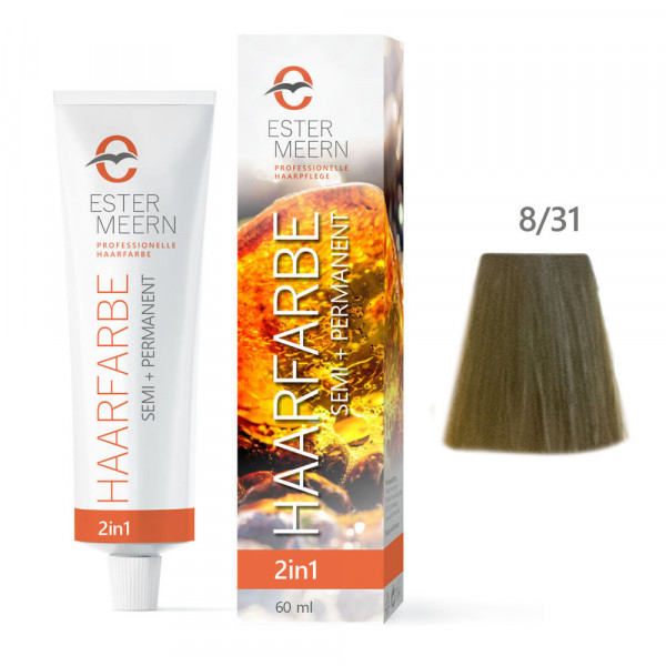 Ester Meern HAARFARBE semi + permanent 8/31 Hellblond Gold Asch 60 ml