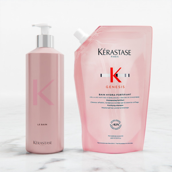 Kerastase Bain Nutri-Fortifiant Refill Pouch & Aluminium Bottle 500ml